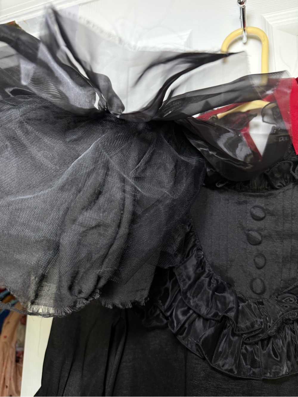 Dolls Kill Halloween Clown Black Ruffled Gothic Mini Dress - Picture 13 of 13